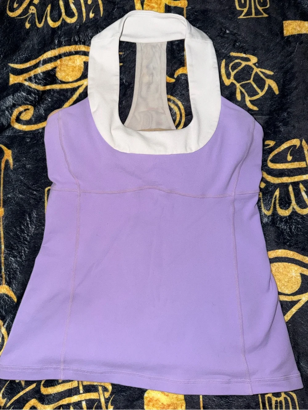 Lululemon Athletica Throwback Scoop Neck Racerback Tank Top Size 8 Lavender